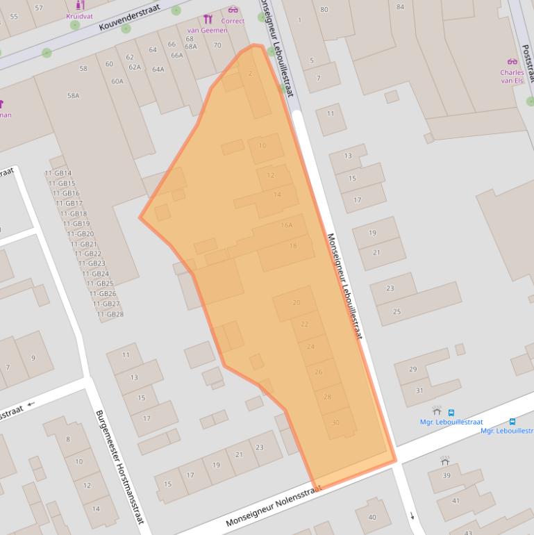 Kaart van postcodegebied 6431KK.