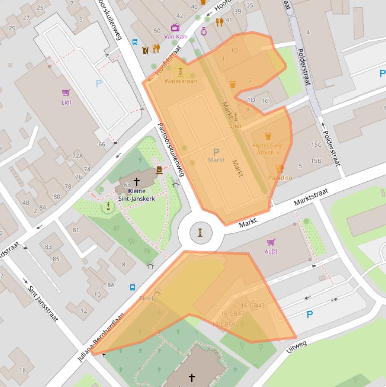 Kaart van postcodegebied 6431LG.