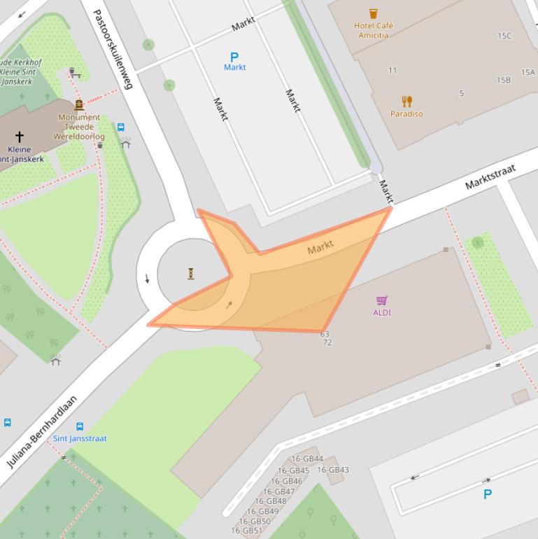 Kaart van postcodegebied 6431LJ.