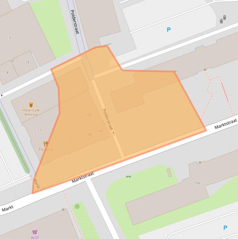 Kaart van postcodegebied 6431LK.