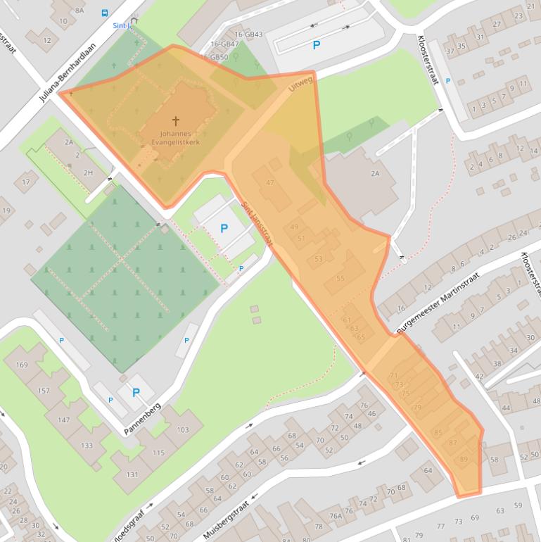 Kaart van postcodegebied 6431ND.
