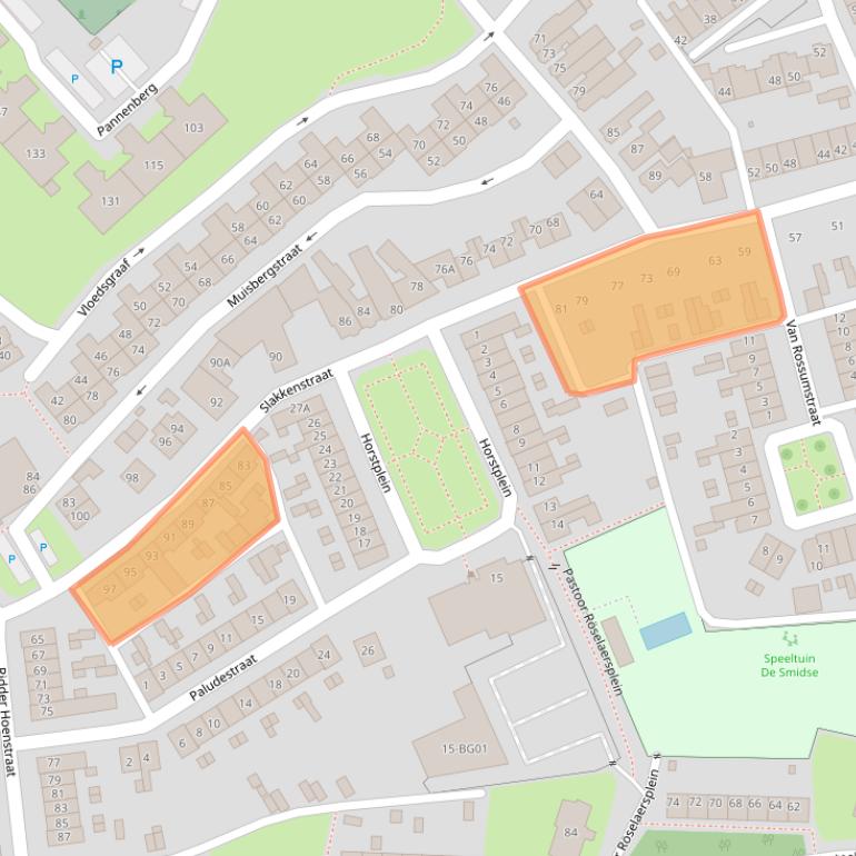 Kaart van postcodegebied 6431NH.