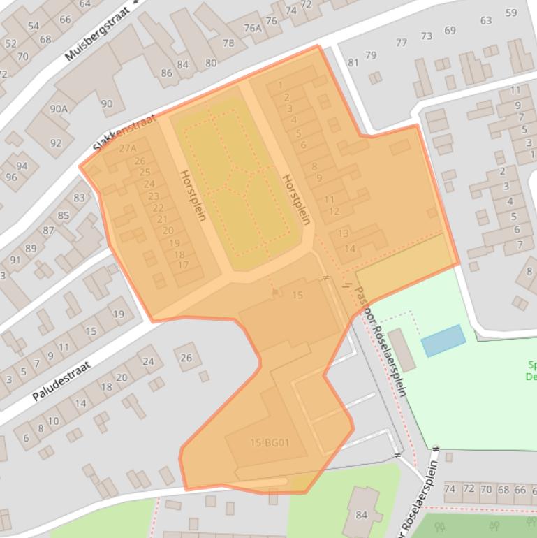 Kaart van postcodegebied 6431NS.