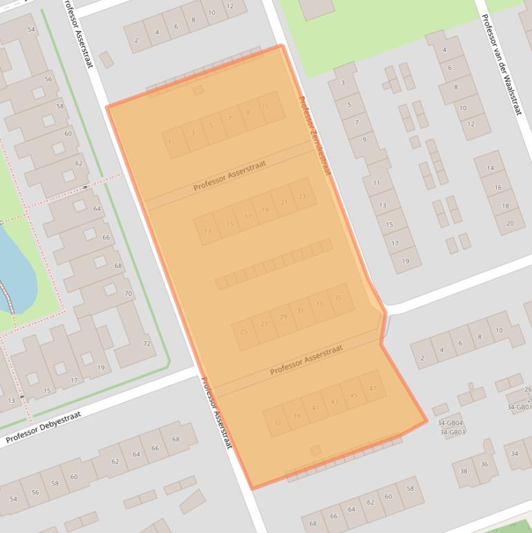 Kaart van postcodegebied 6431TP.