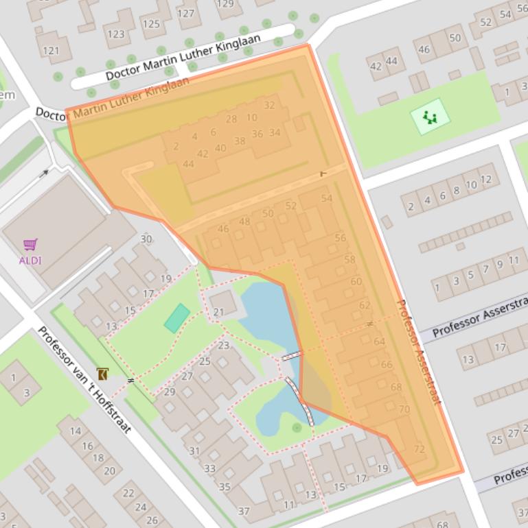 Kaart van postcodegebied 6431TR.