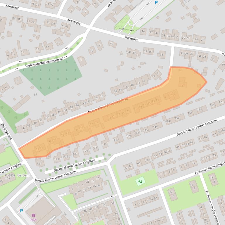 Kaart van postcodegebied 6431VE.