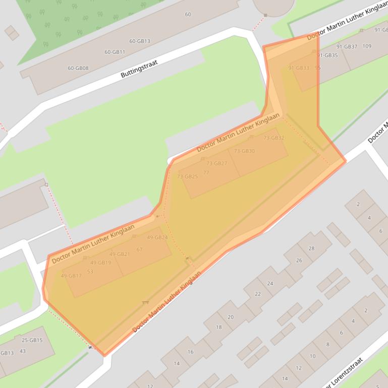 Kaart van postcodegebied 6431VJ.