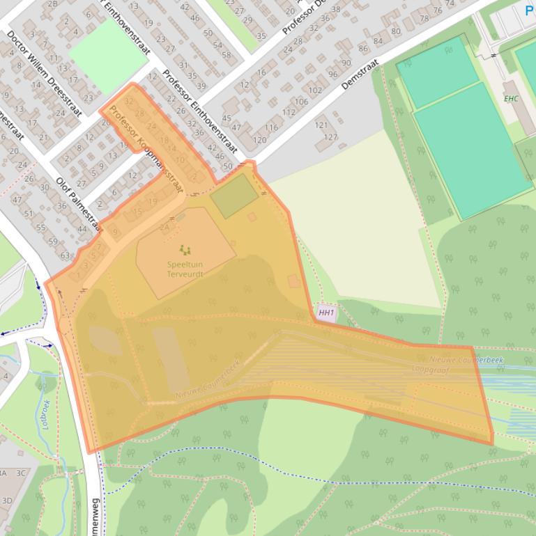 Kaart van postcodegebied 6431WB.