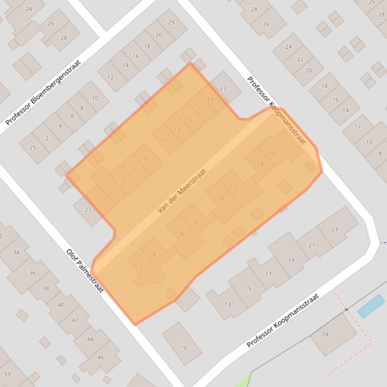 Kaart van postcodegebied 6431WC.