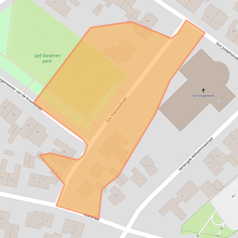 Kaart van postcodegebied 6431XD.