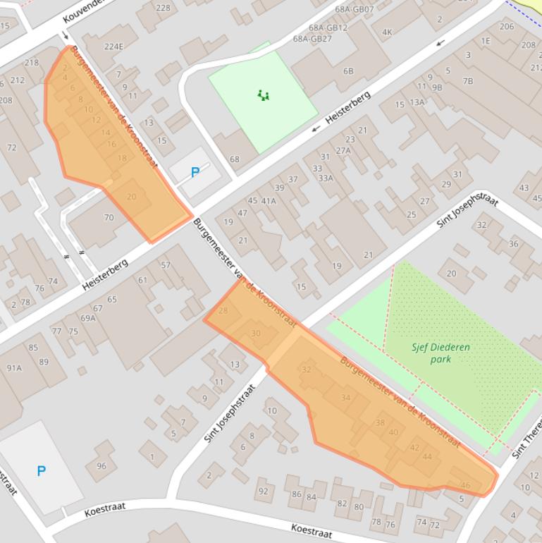 Kaart van postcodegebied 6431XG.