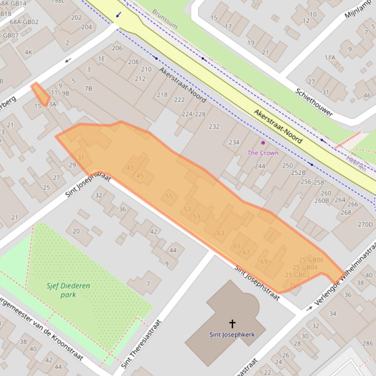 Kaart van postcodegebied 6431XJ.