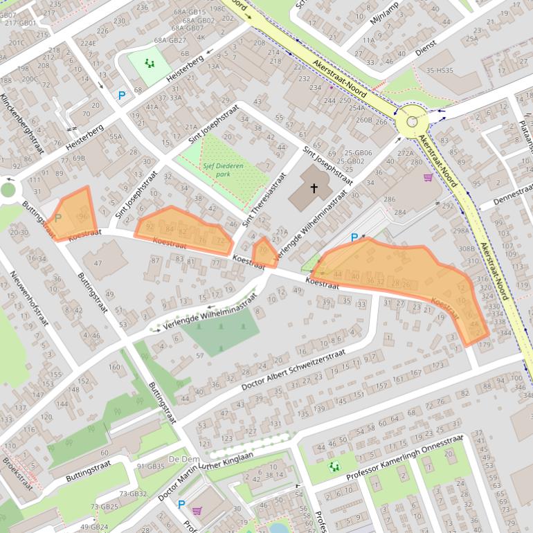 Kaart van postcodegebied 6431XM.