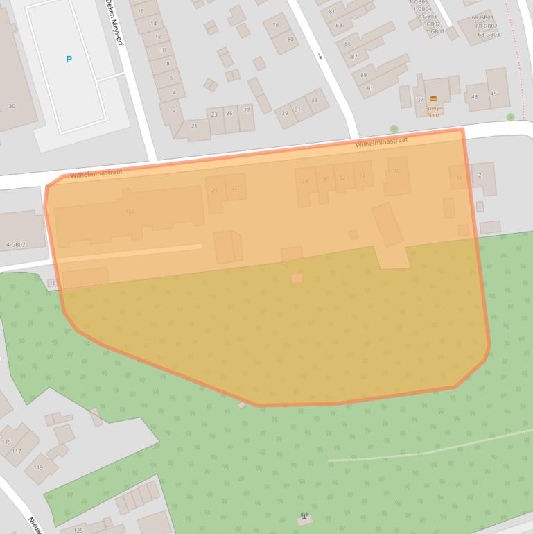 Kaart van postcodegebied 6431XW.