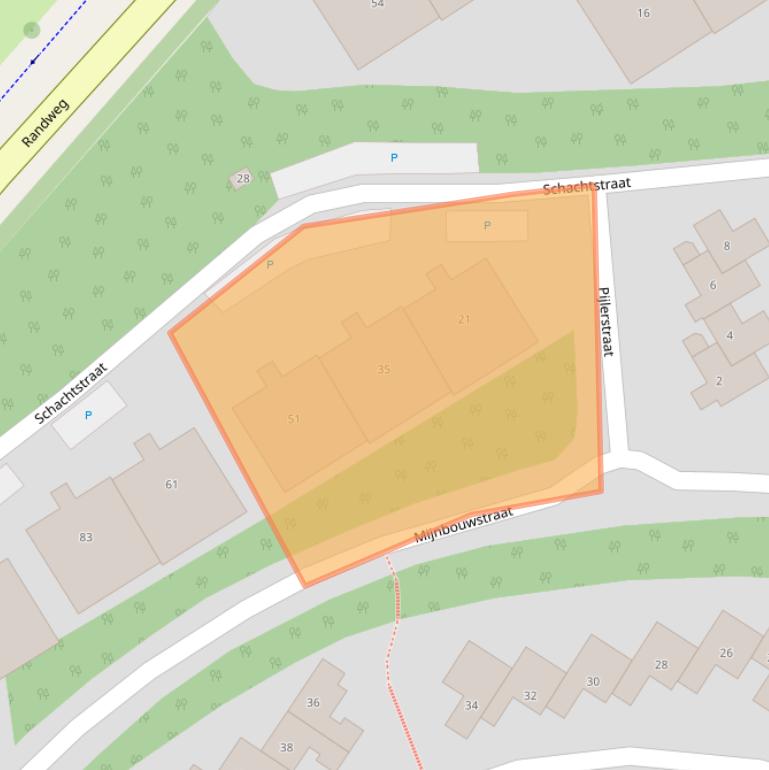 Kaart van postcodegebied 6432AR.