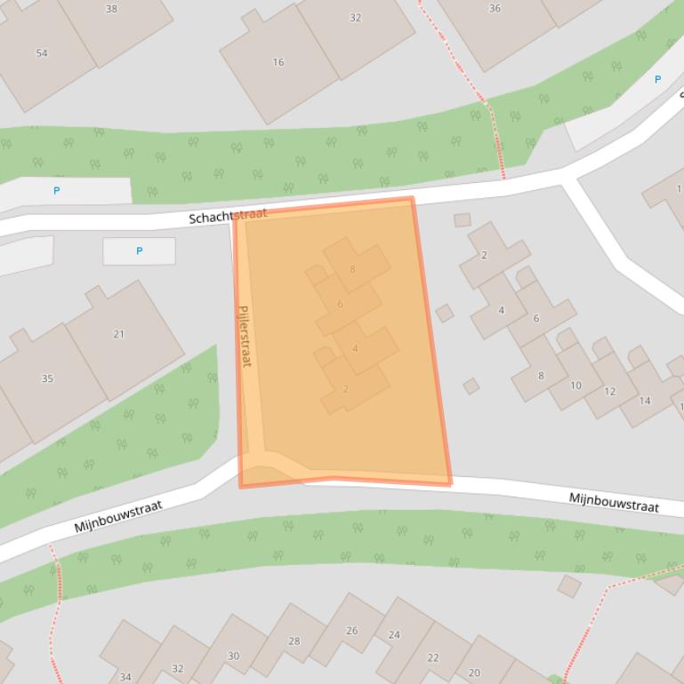 Kaart van postcodegebied 6432AZ.