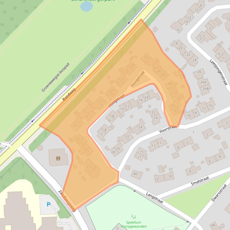 Kaart van postcodegebied 6432BD.