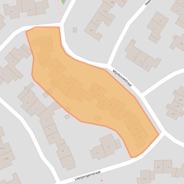 Kaart van postcodegebied 6432BK.