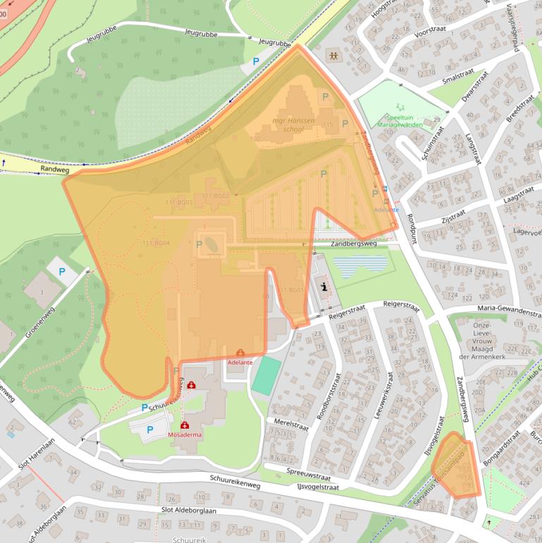 Kaart van postcodegebied 6432CC.