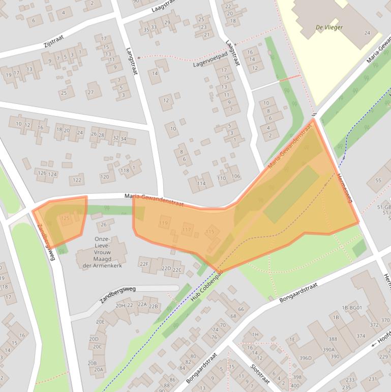 Kaart van postcodegebied 6432CN.