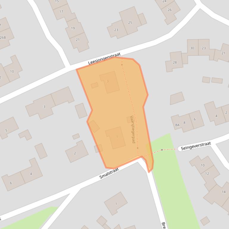 Kaart van postcodegebied 6432CW.