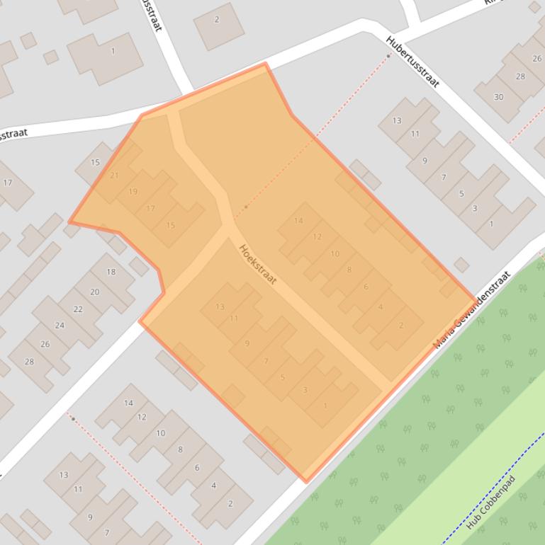 Kaart van postcodegebied 6432DE.