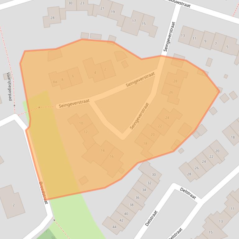 Kaart van postcodegebied 6432DK.