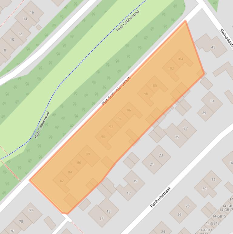 Kaart van postcodegebied 6432EE.