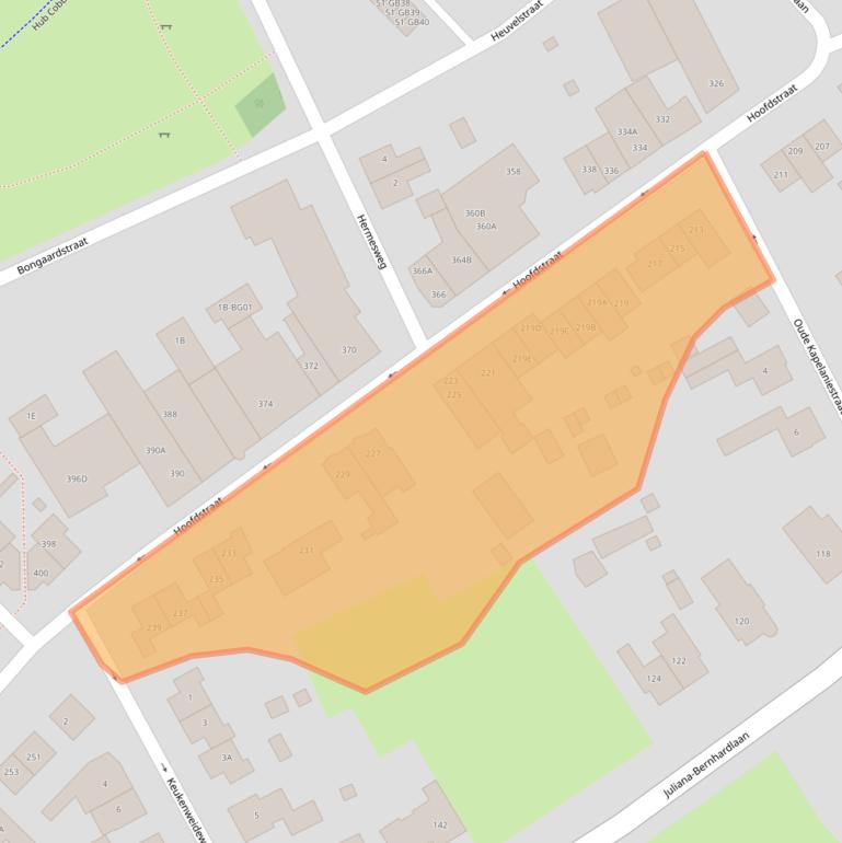 Kaart van postcodegebied 6432GD.