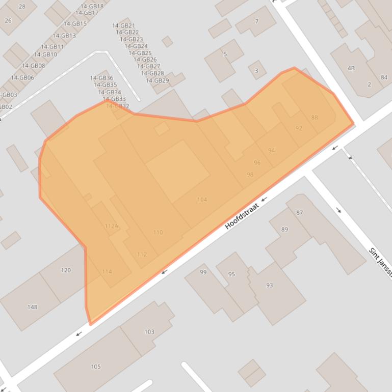 Kaart van postcodegebied 6432GH.