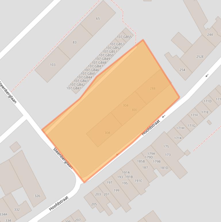 Kaart van postcodegebied 6432GM.