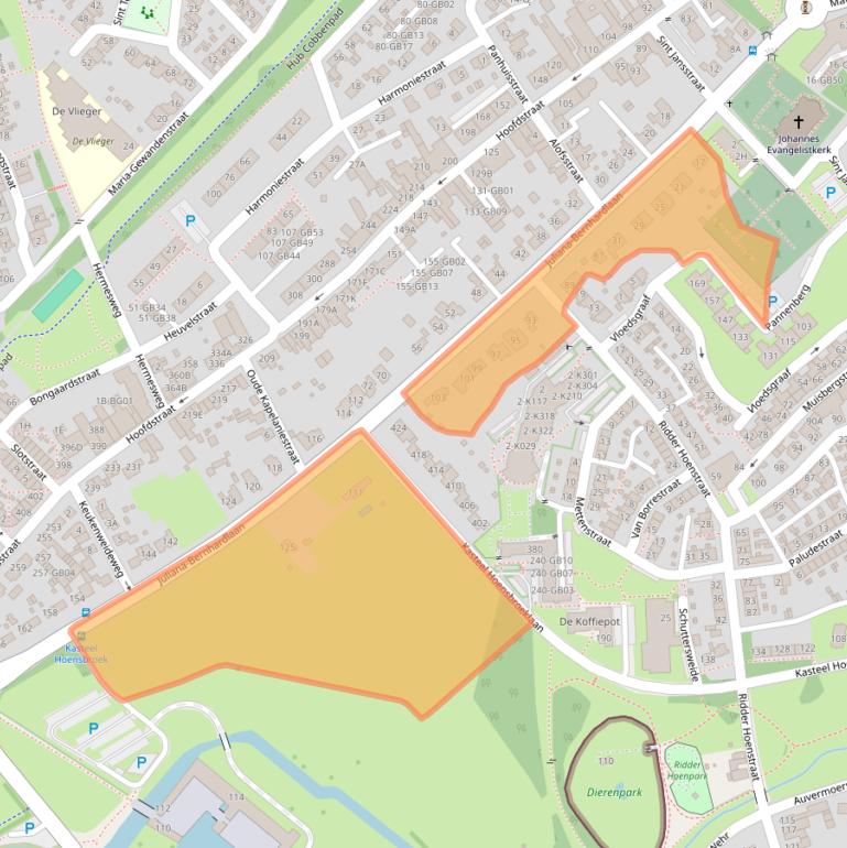 Kaart van postcodegebied 6432GV.