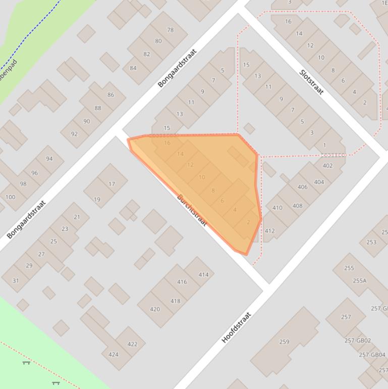 Kaart van postcodegebied 6432HB.