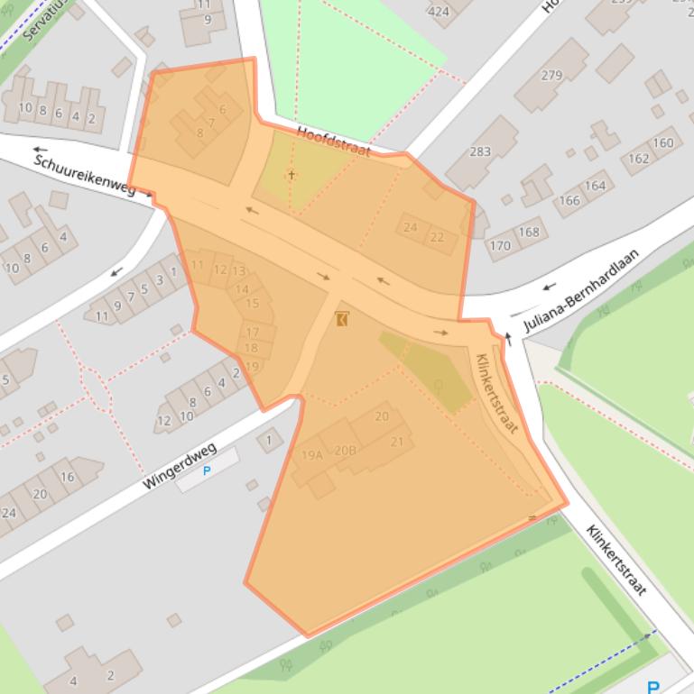 Kaart van postcodegebied 6432HE.