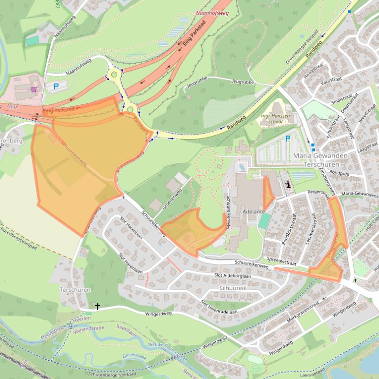 Kaart van postcodegebied 6432HX.