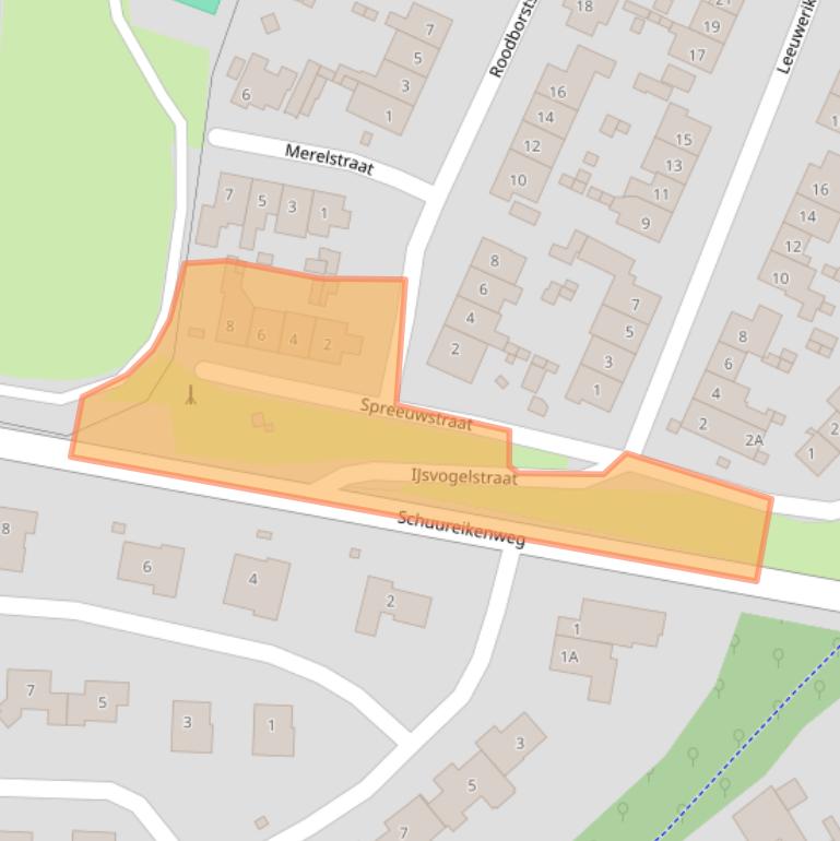 Kaart van postcodegebied 6432JG.