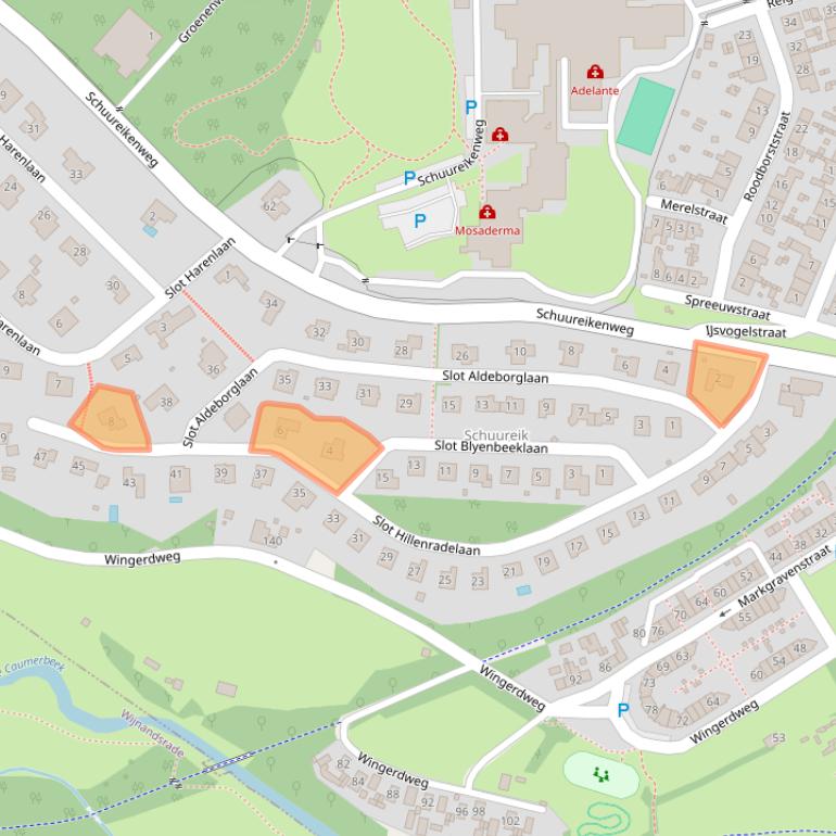 Kaart van postcodegebied 6432JK.