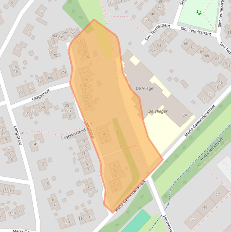 Kaart van postcodegebied 6432NA.