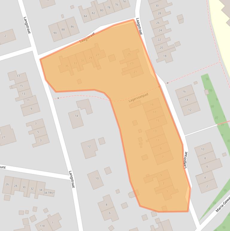 Kaart van postcodegebied 6432NC.