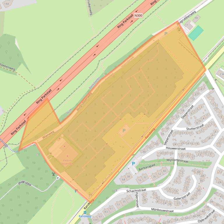 Kaart van postcodegebied 6432PG.