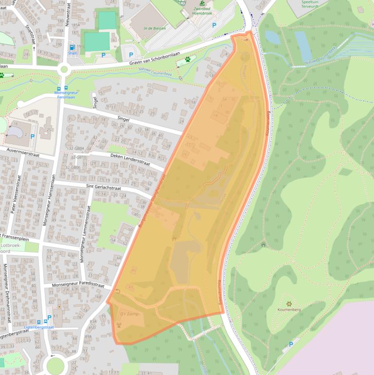 Kaart van postcodegebied 6433AR.