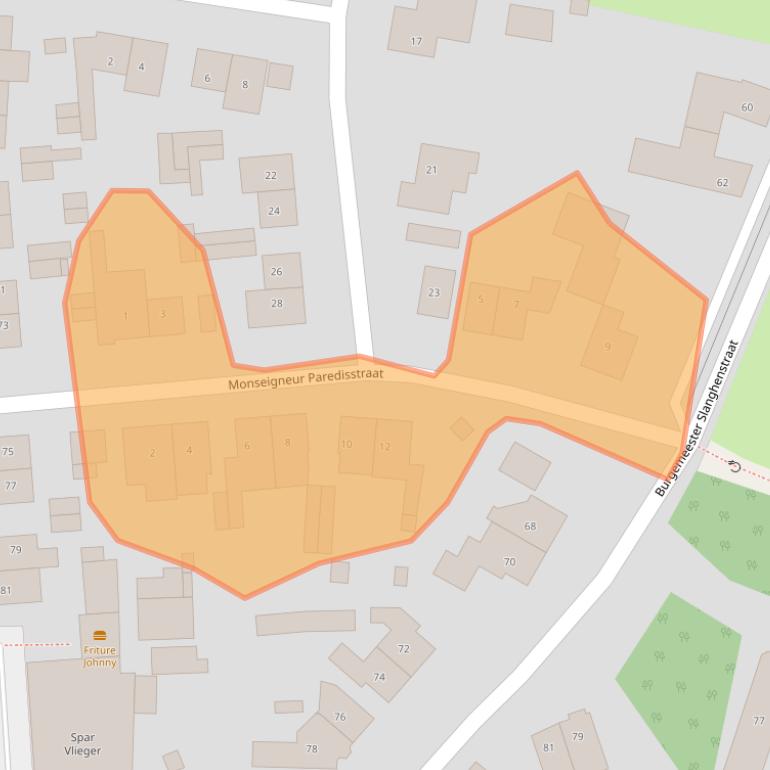 Kaart van postcodegebied 6433BH.