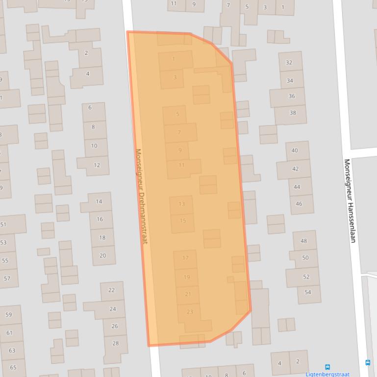 Kaart van postcodegebied 6433BV.