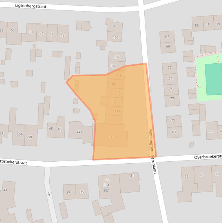 Kaart van postcodegebied 6433CL.