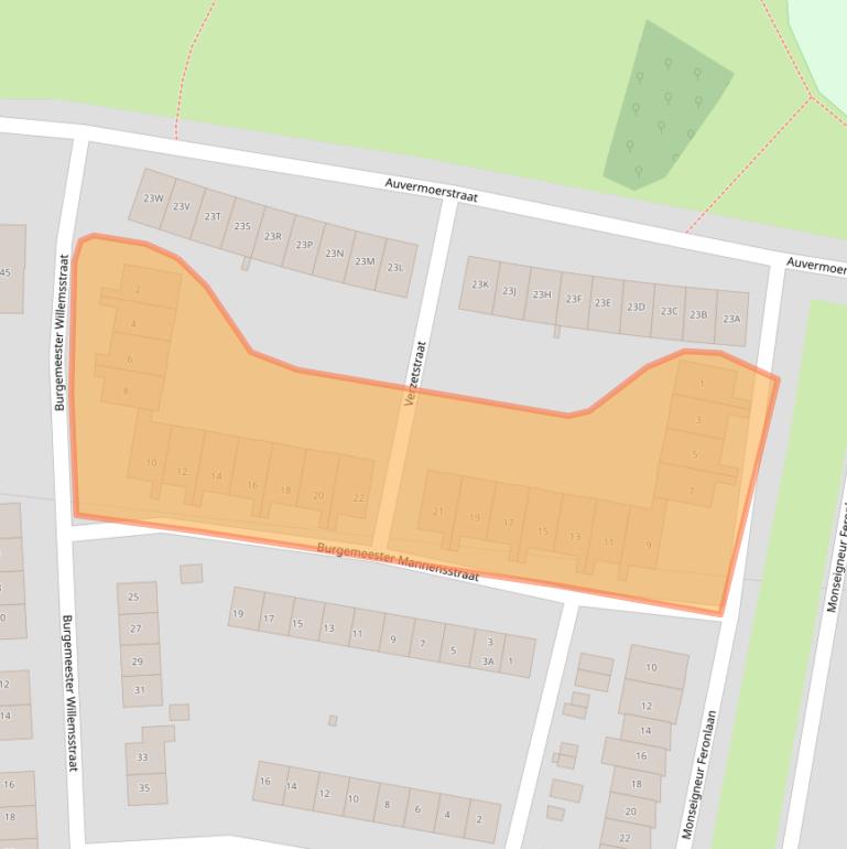Kaart van postcodegebied 6433CR.