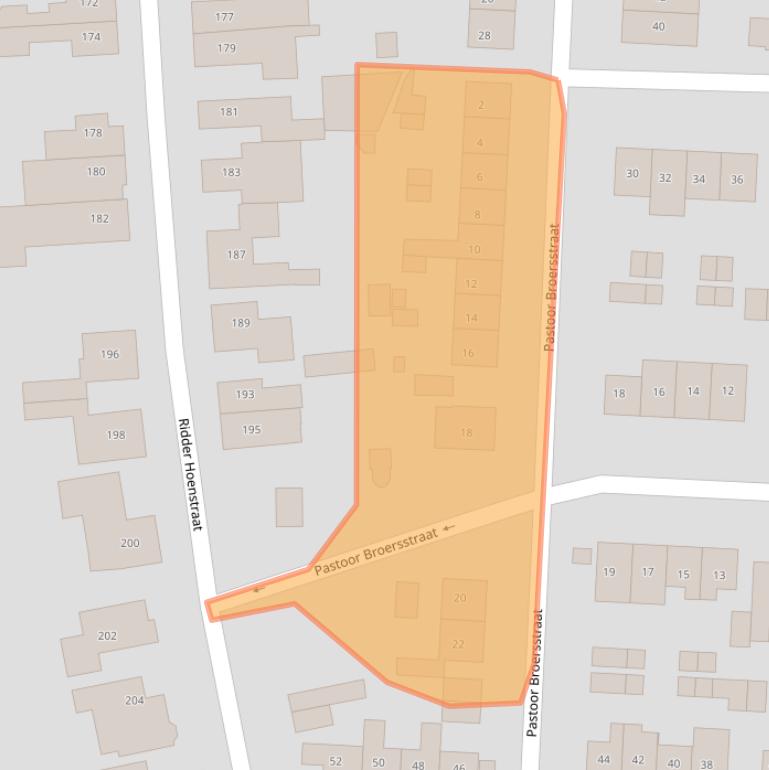 Kaart van postcodegebied 6433EB.