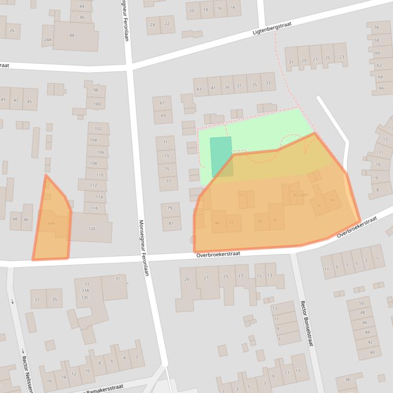 Kaart van postcodegebied 6433EL.
