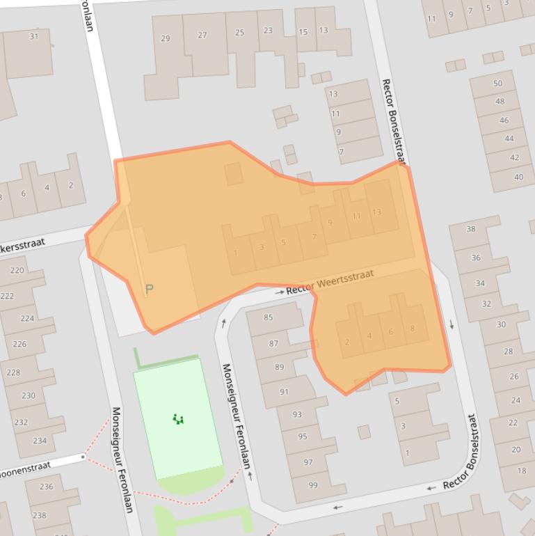 Kaart van postcodegebied 6433ER.