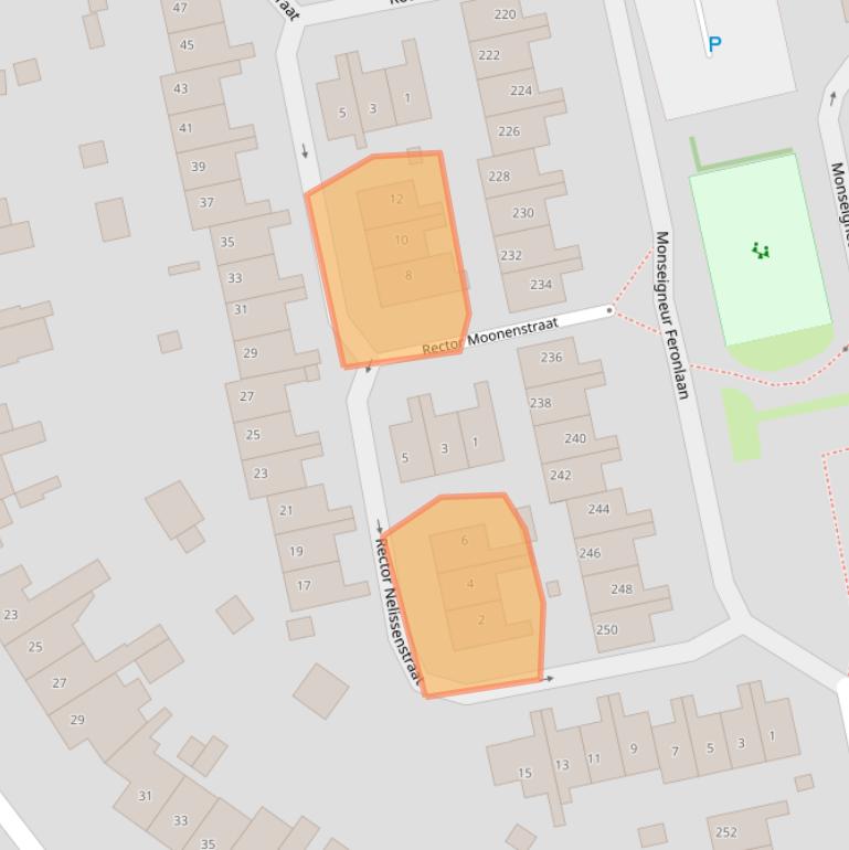 Kaart van postcodegebied 6433EV.