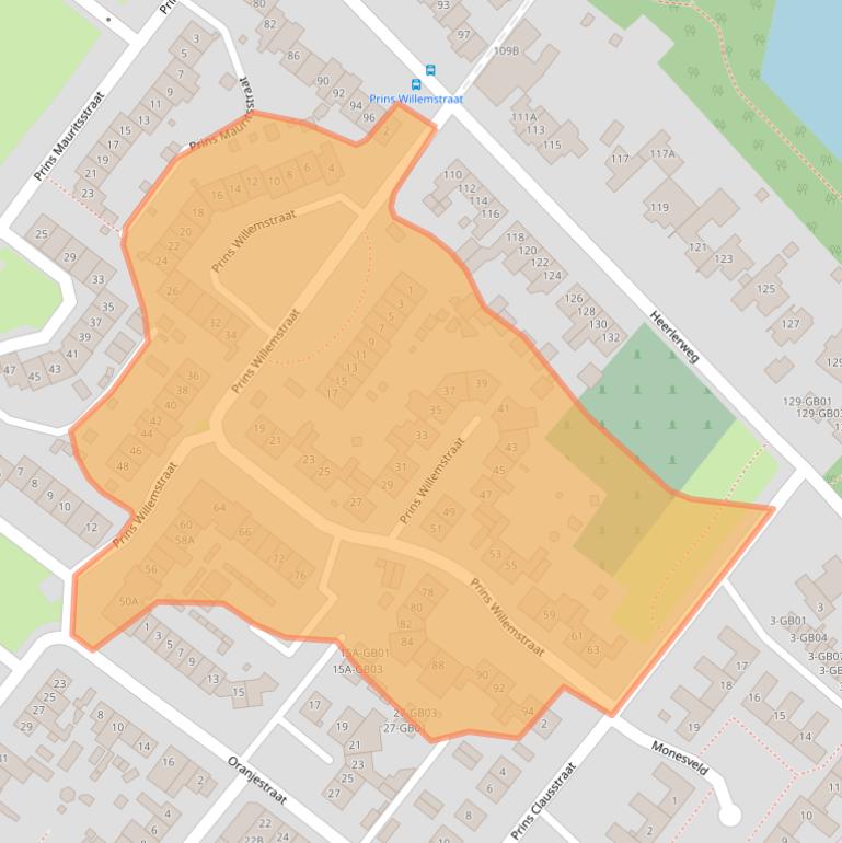 Kaart van postcodegebied 6433HD.